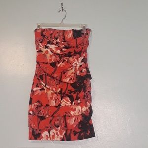 Colorful ruffles Minidress